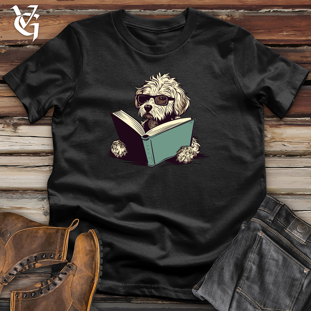 Book Lover Doodle Pooch Softstyle Tee