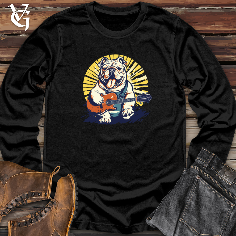 Retro Guitar Bulldog Long Sleeve