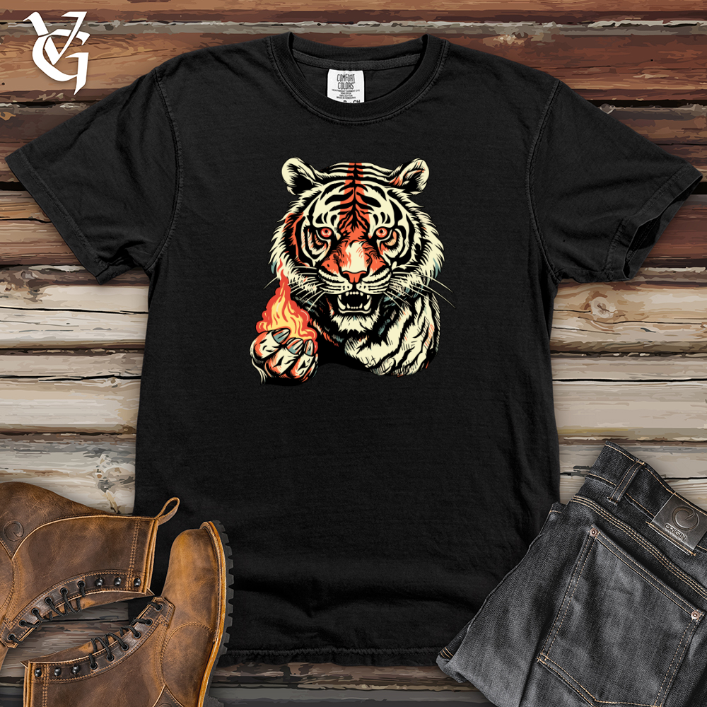 Retro Fire Tiger Heavy Cotton Comfort Colors Tee