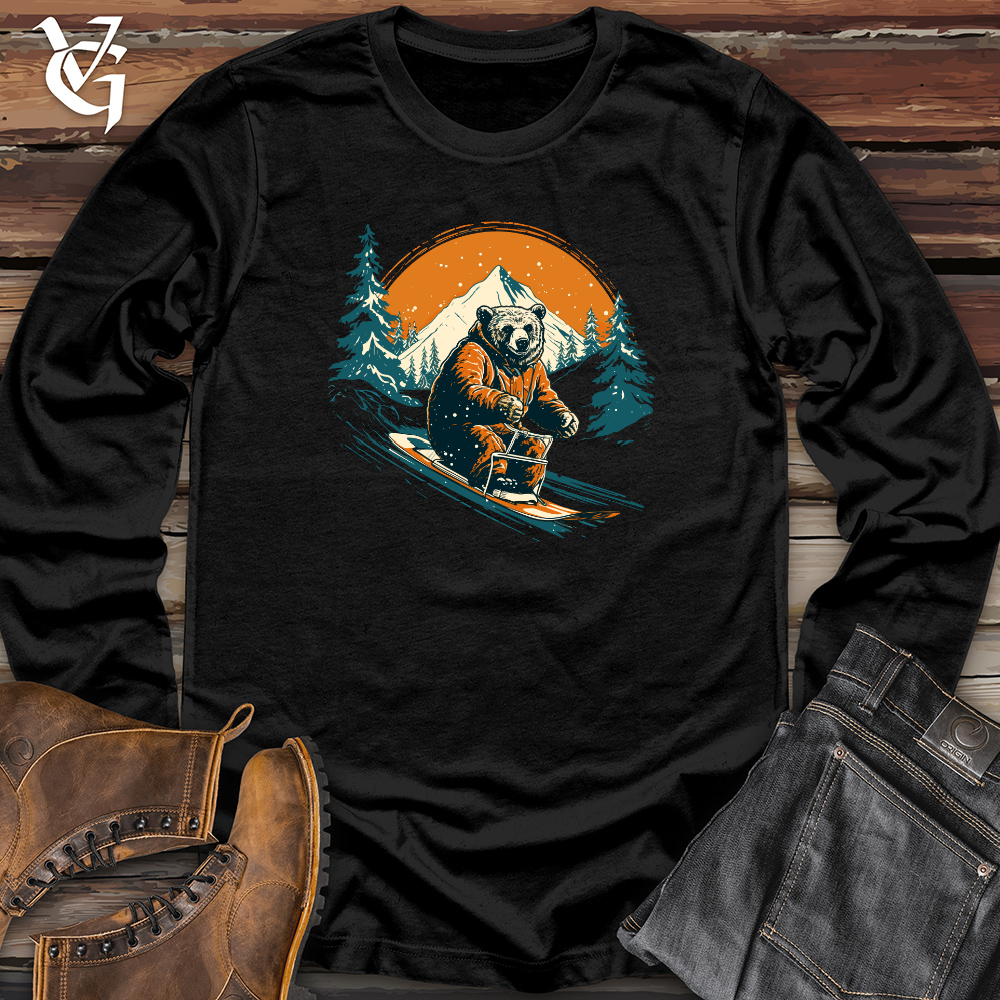 Retro Sledging Bear Long Sleeve