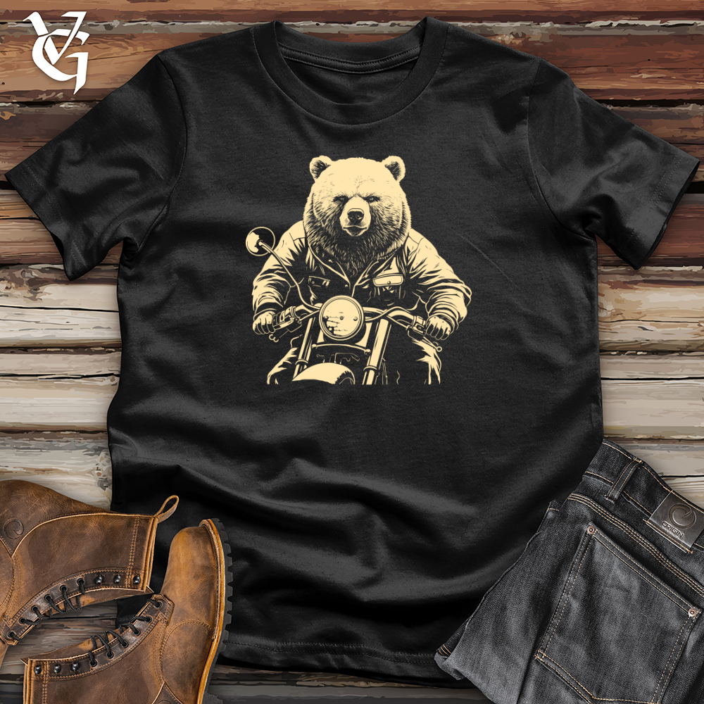 Policeman Bear on Motorcycle Patrol Softstyle Tee