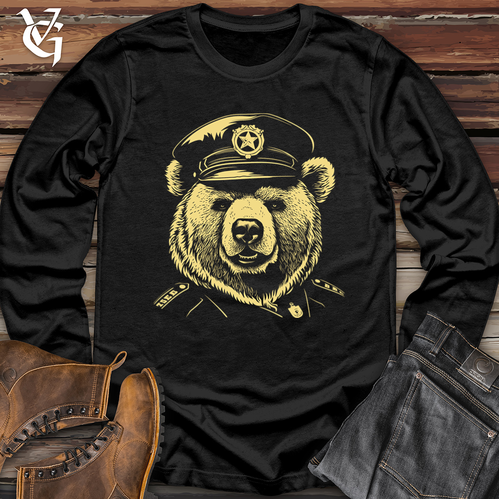 Policeman Bear Patrol Softstyle Long Sleeve