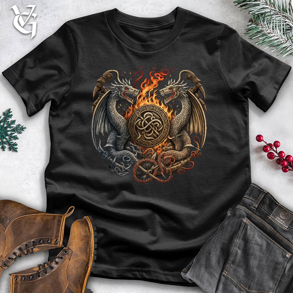 Flaming Dragons Cotton Tee