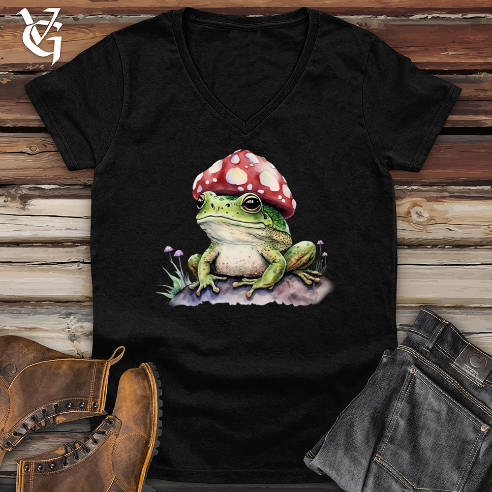 Frog Mushroom Head Softstyle V-Neck
