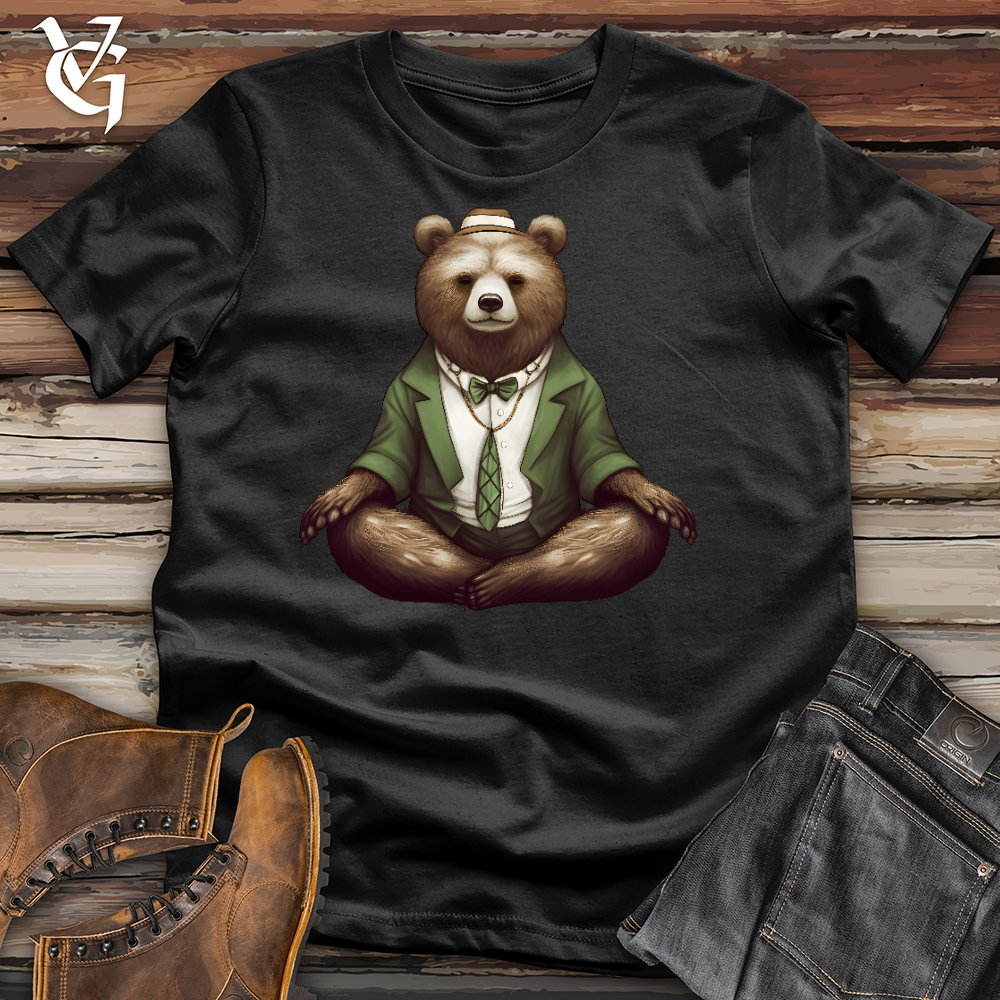 Meditating Bear Cotton Tee