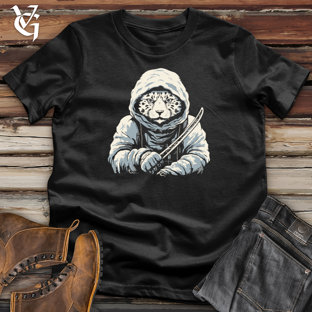 Snow Leopard Samurai Softstyle Tee