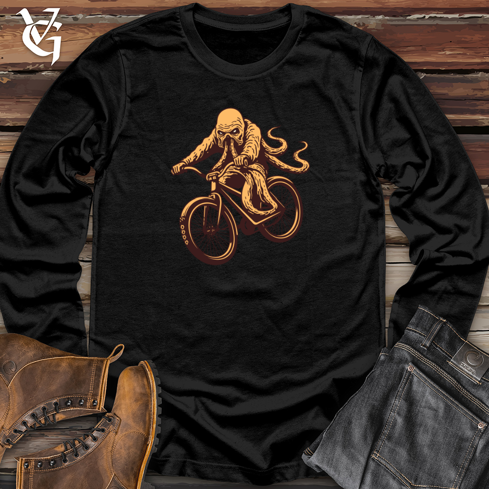 Bike Riding Kraken Long Sleeve