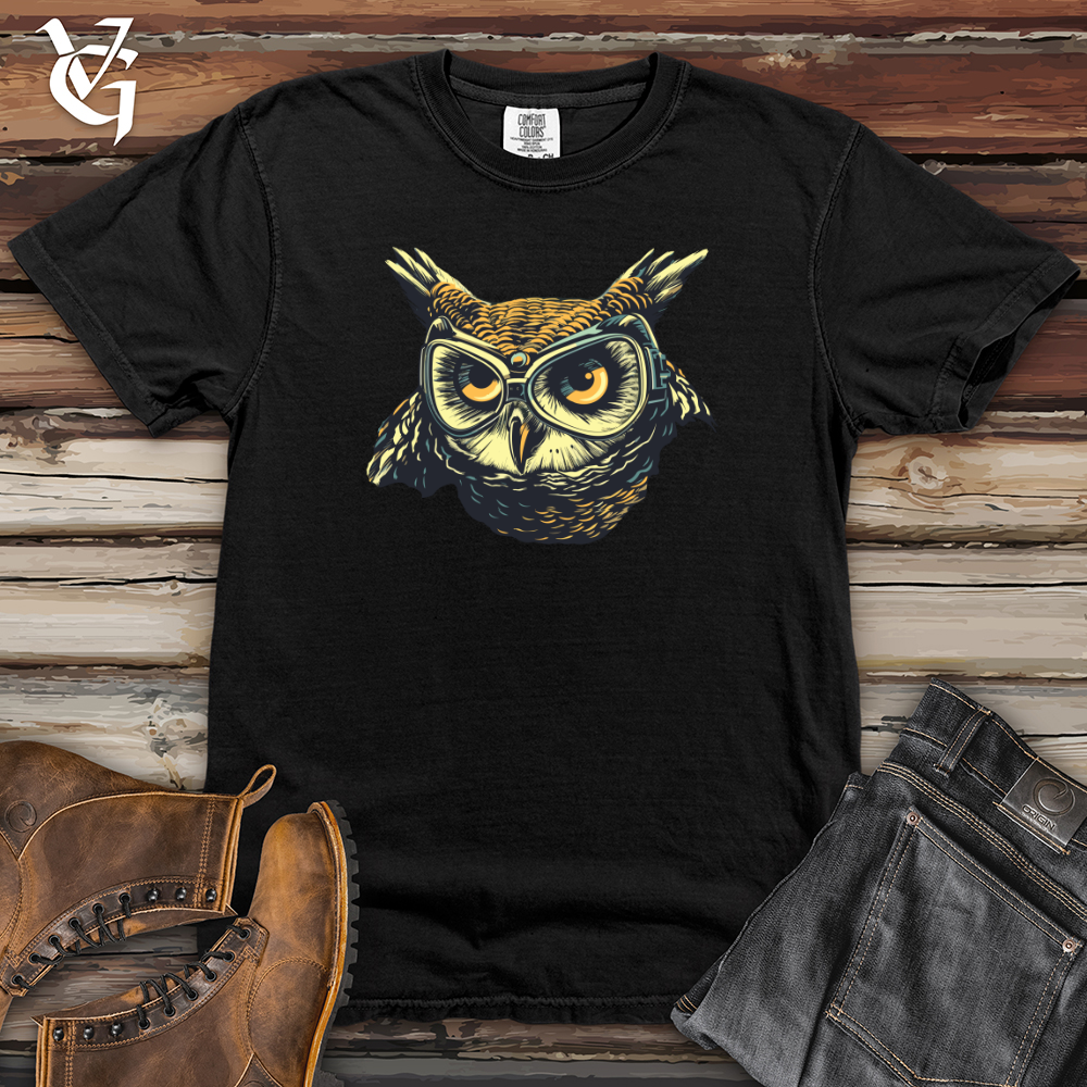 Vintage Dive Owl Heavy Cotton Comfort Colors Tee