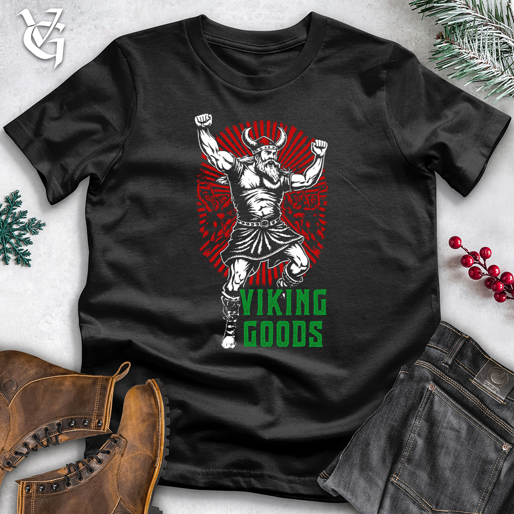 Dancing Viking Santa Cotton Tee