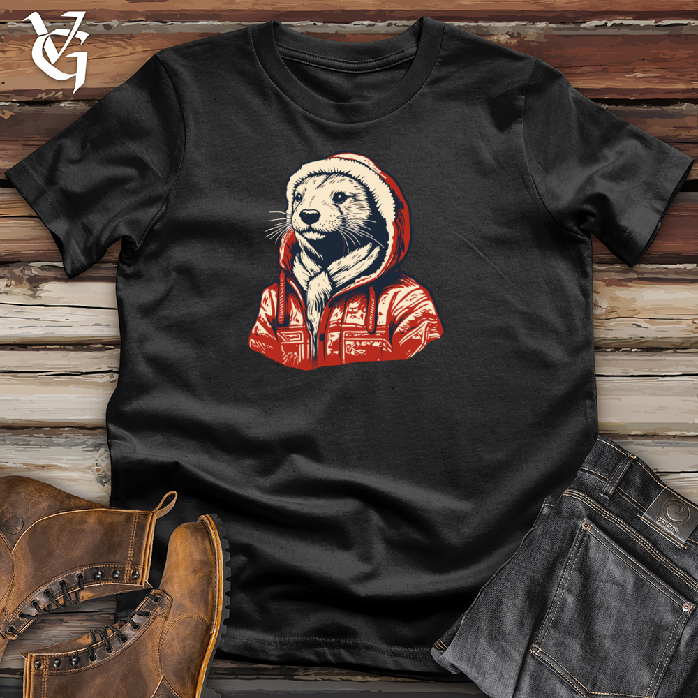 Retro Snuggly Otter Cotton Tee