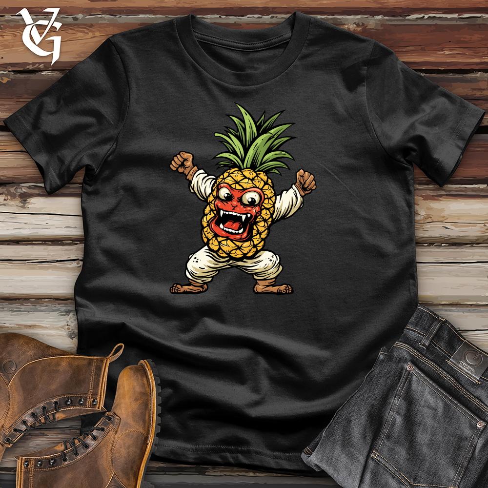 Whimsical Pineapple Warrior Cotton Tee