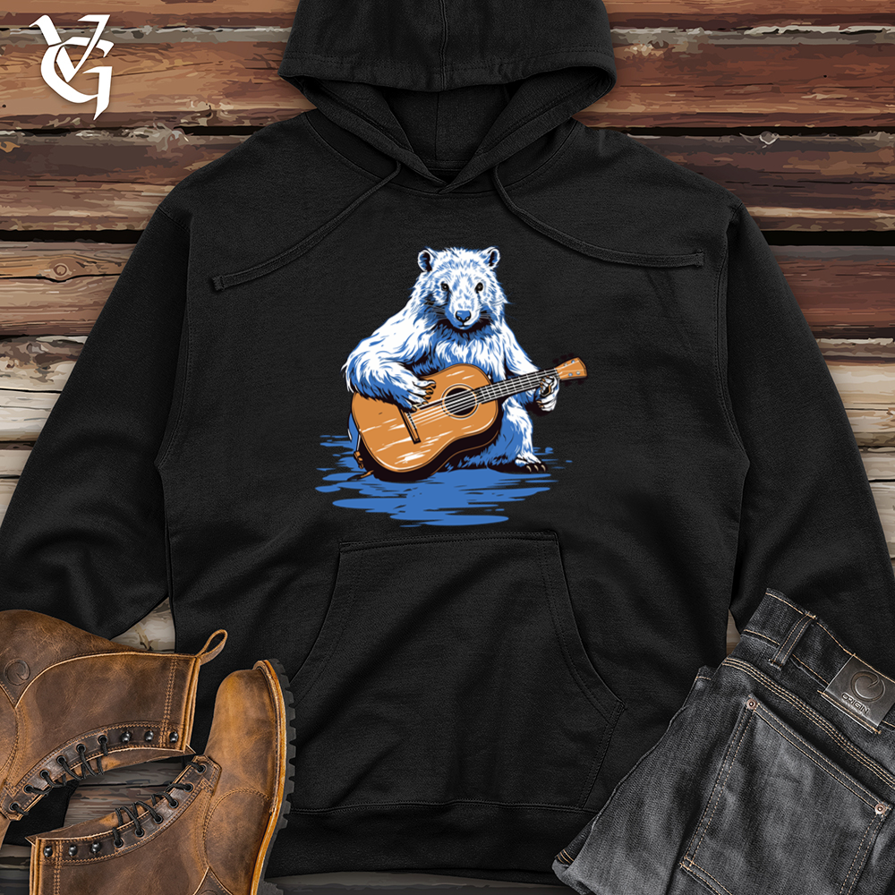 Beaver Timber Melody Guitar Strum Midweight Hooded Sweatshirt