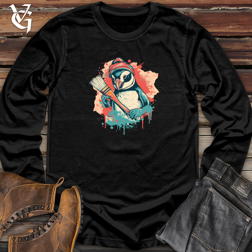 Retro Artistic Penguin 01 Long Sleeve