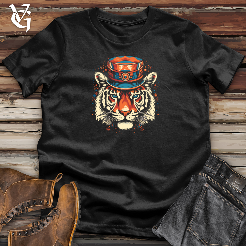Vintage Cosmic Top Hat Tiger Softstyle Tee
