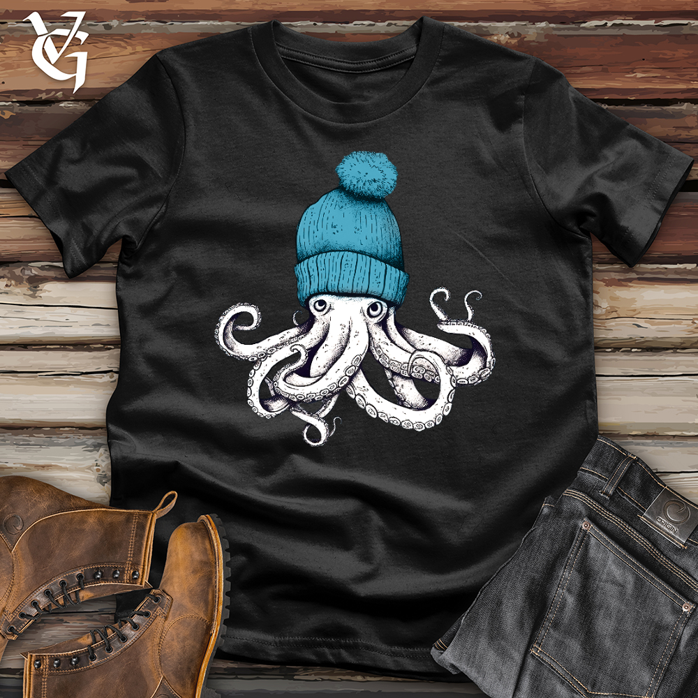 Octopus Wearing Beanie Softstyle Tee