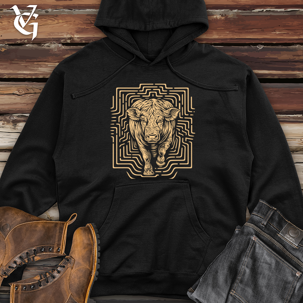 Bull Maze Midweight Hooded Sweatshirt