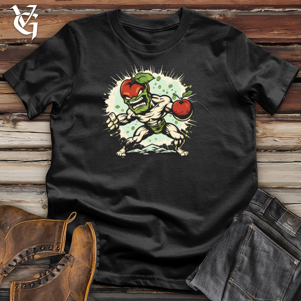 Whimsical Apple Warrior Cotton Tee