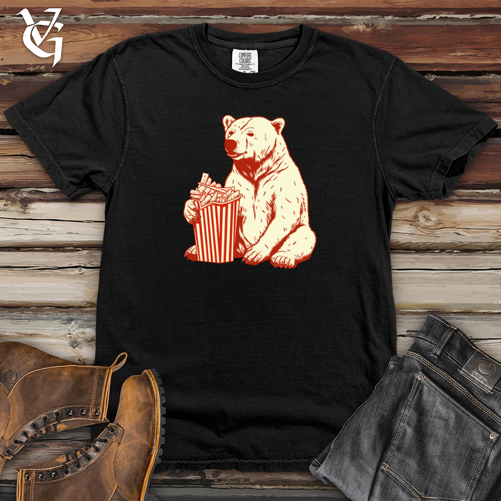 Retro Fry Loving Bear 01 Heavy Cotton Comfort Colors Tee