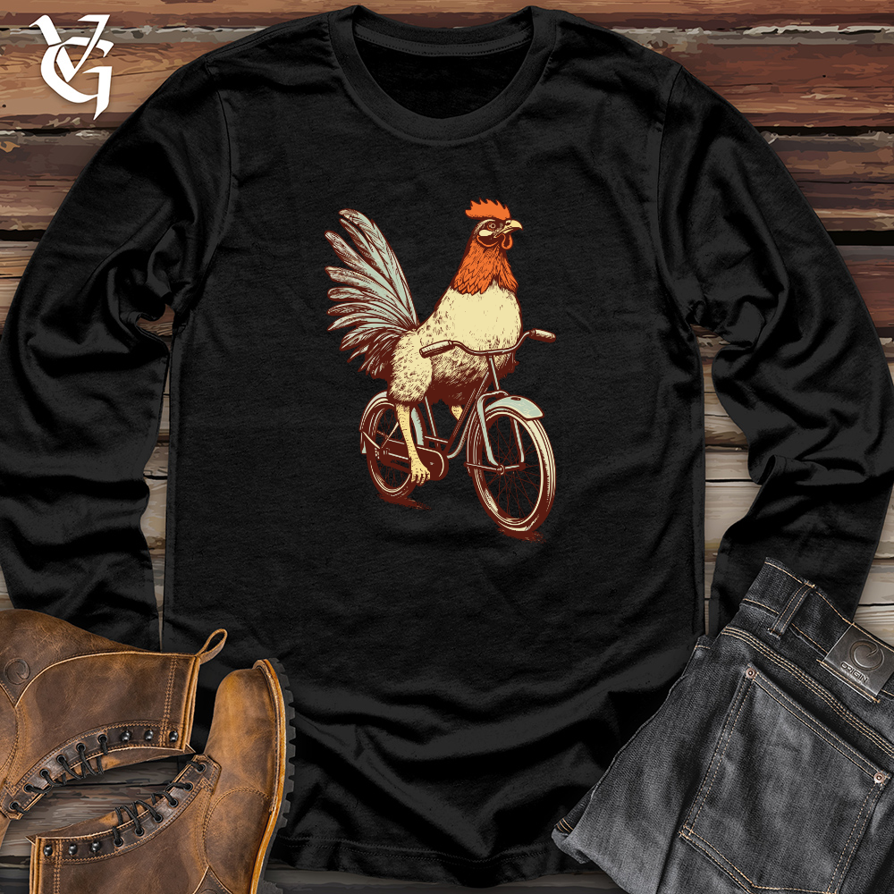 Retro Cluckin Wheels Long Sleeve