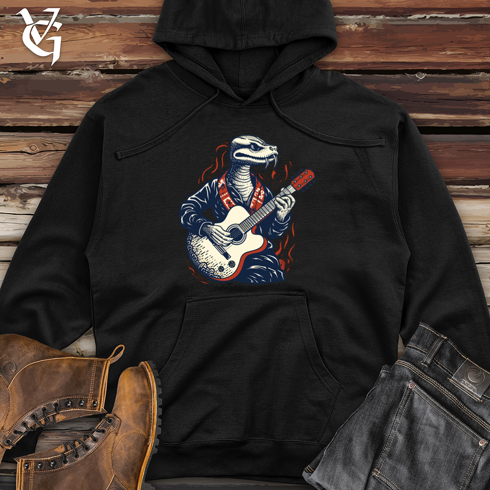 Snake Guitar Groove Midweight Hooded Sweatshirt