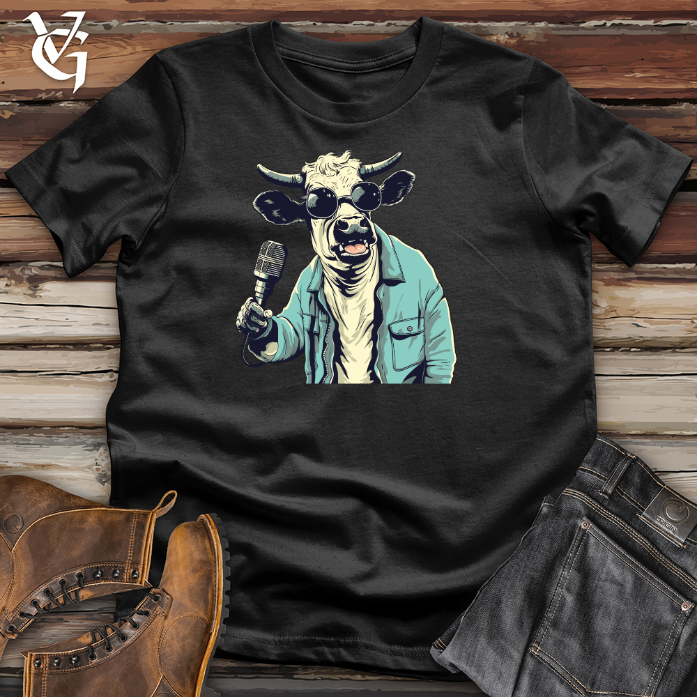 Retro Melody Moo Cotton Tee