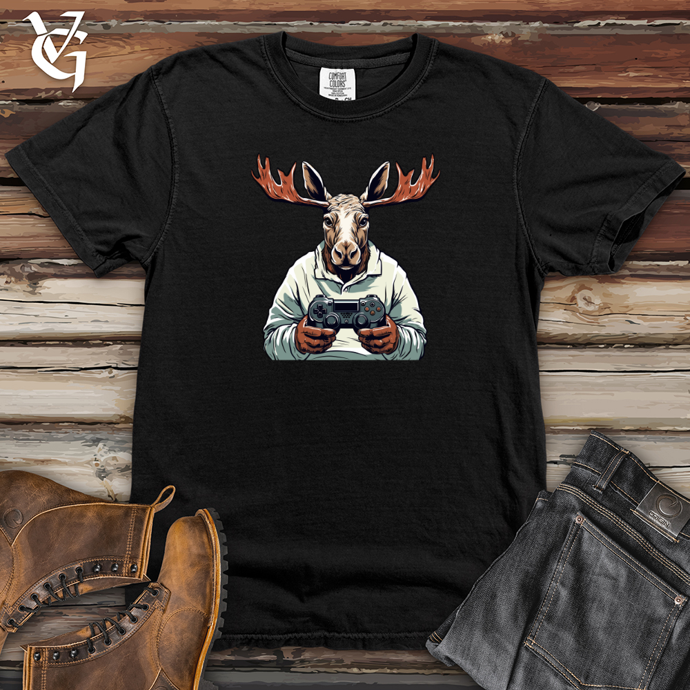 Game-Playing Moose Heavy Cotton Comfort Colors Tee