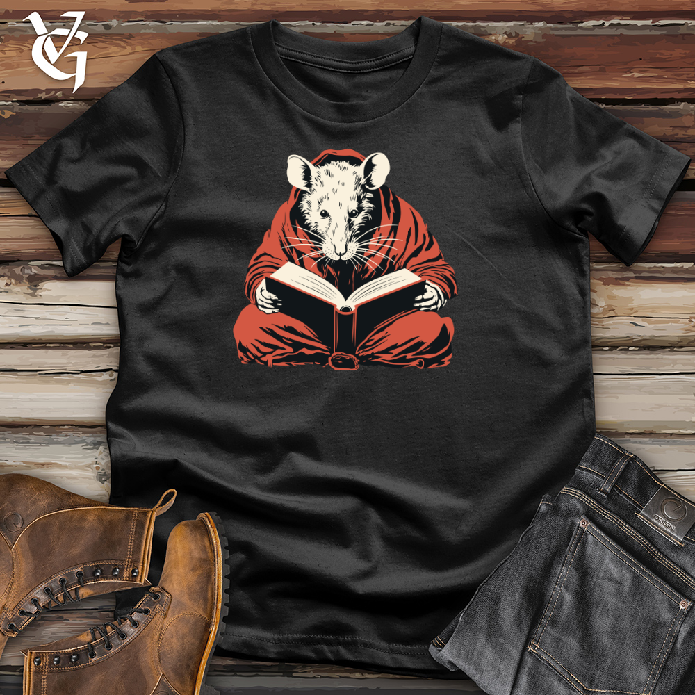 Rat Reading Book Cotton Tee