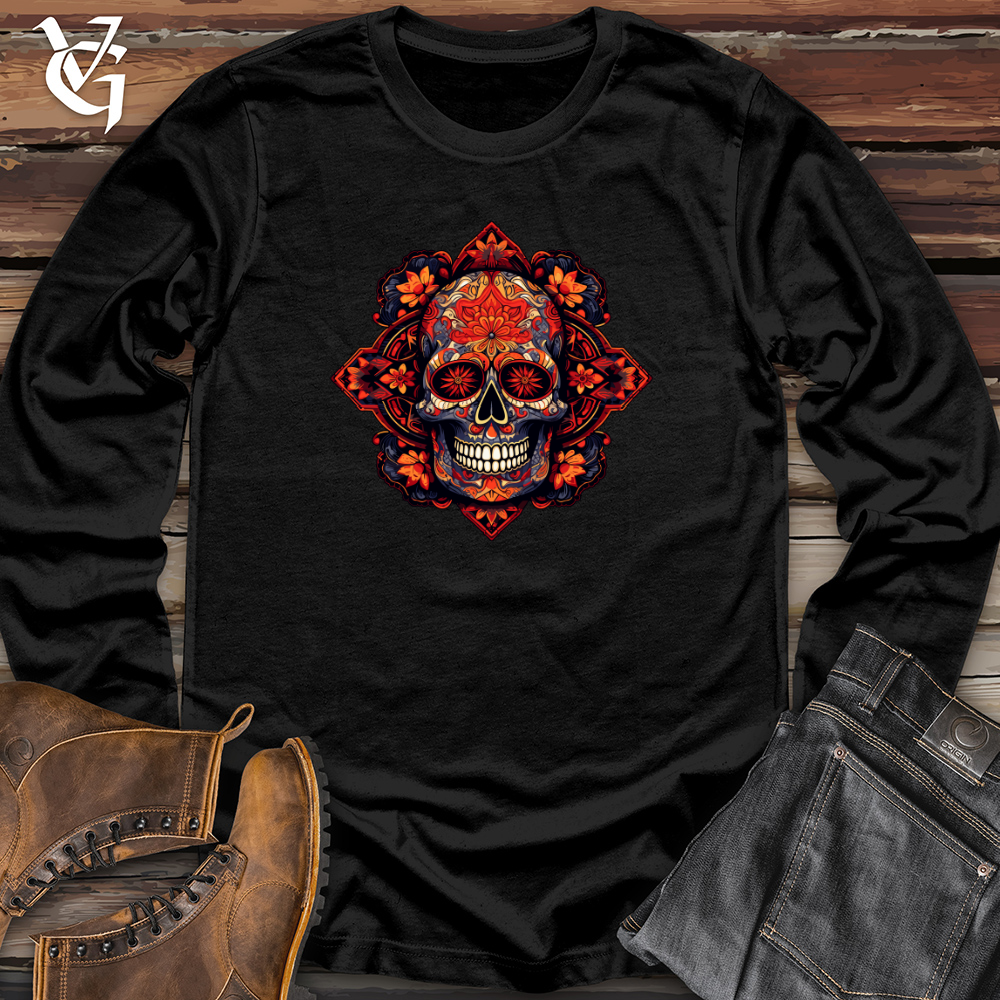 Vintage Mandala Skullscape Long Sleeve