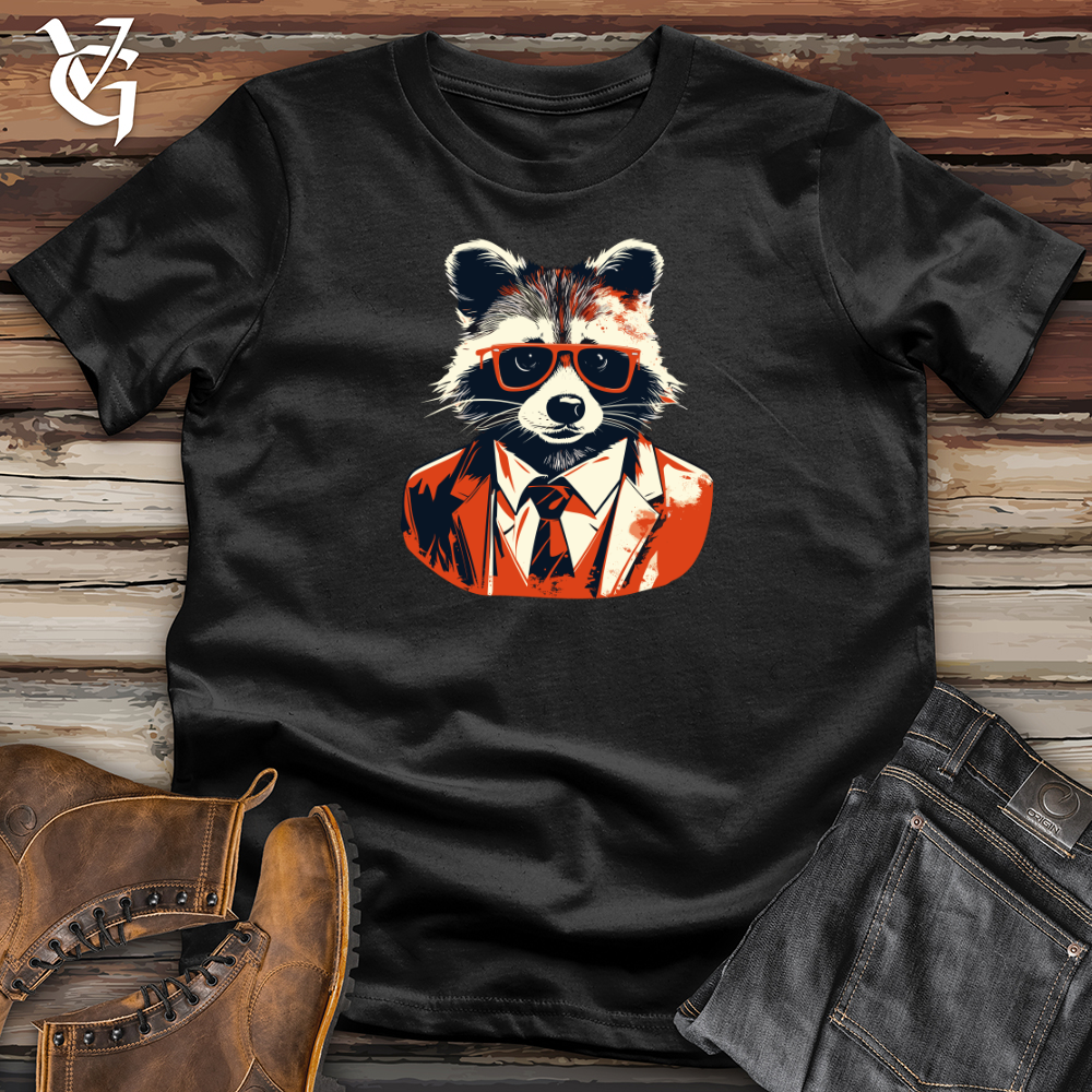 Vintage Dapper Raccoon Softstyle Tee