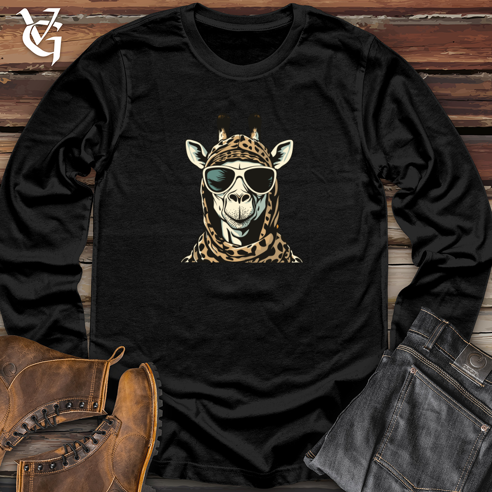 Retro Ski Masked Giraffe Long Sleeve