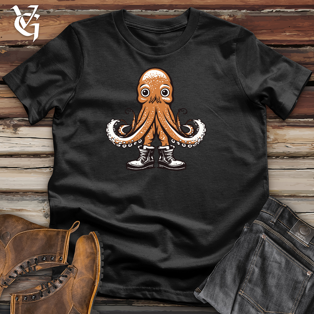 Retro Snow Boot Octopus Cotton Tee