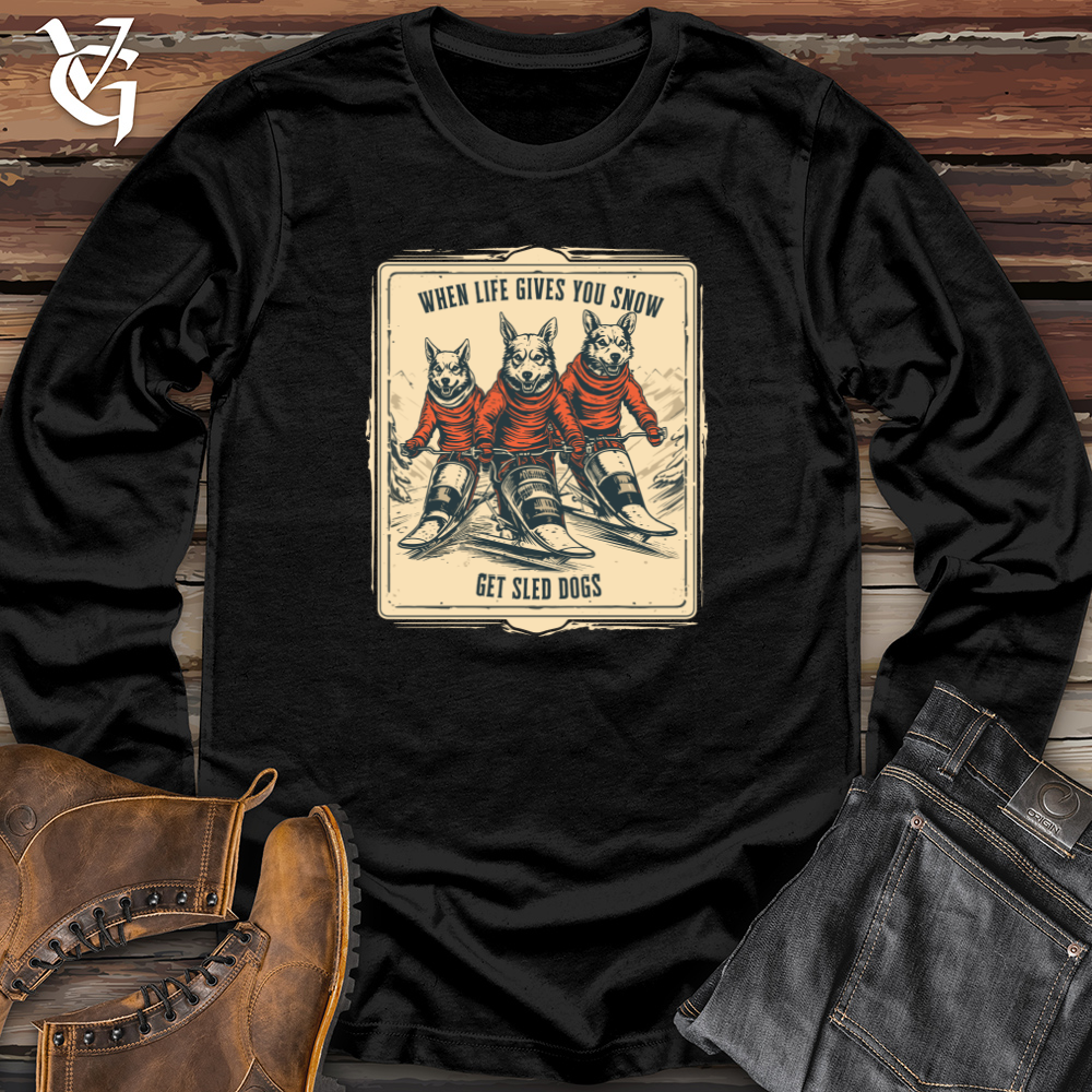 Retro Dog Sled Daredevil Long Sleeve