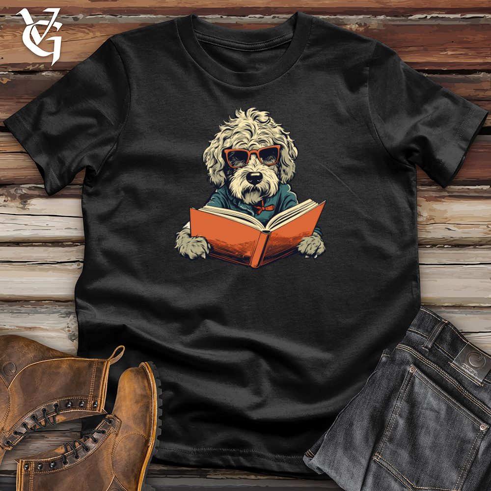 Bookworm Doodle Dog Read Softstyle Tee