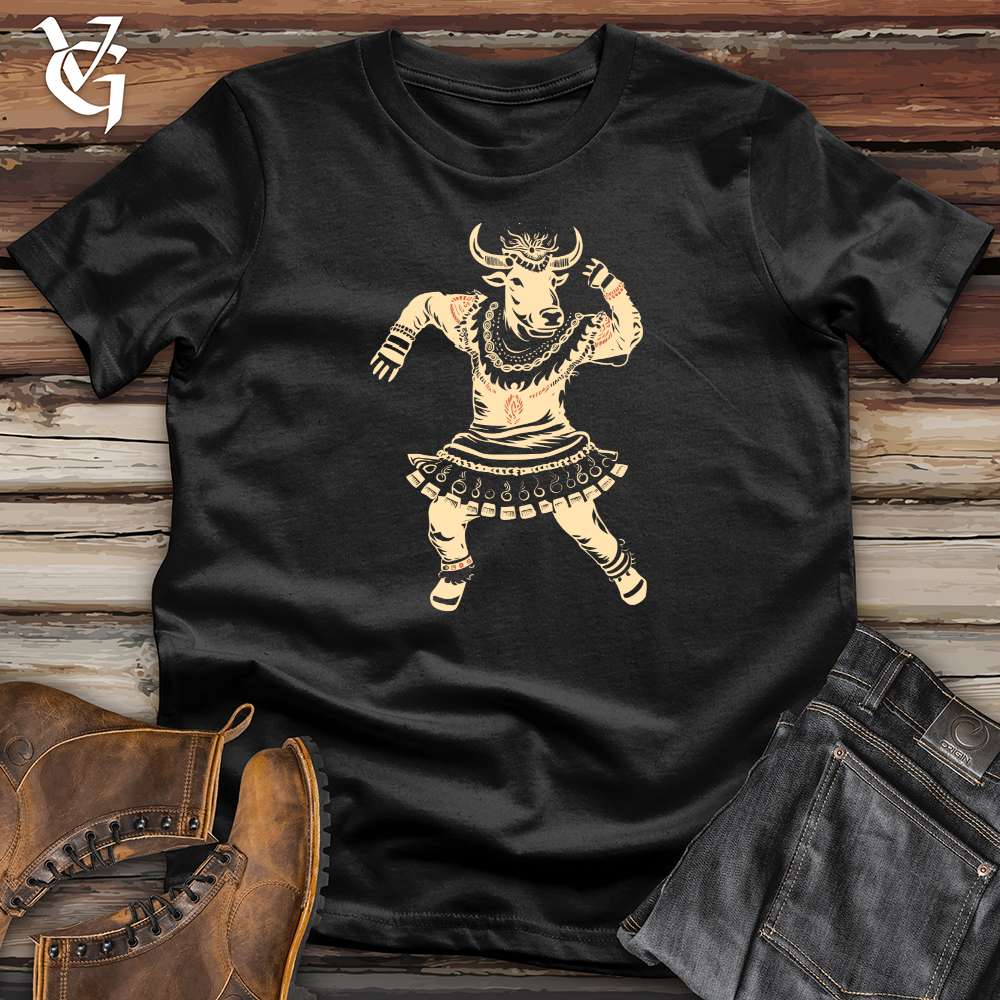 Cow Tribal Dance Softstyle Tee