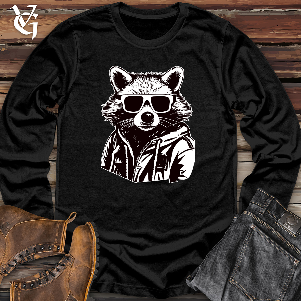 Retro Bandit Raccoon Long Sleeve