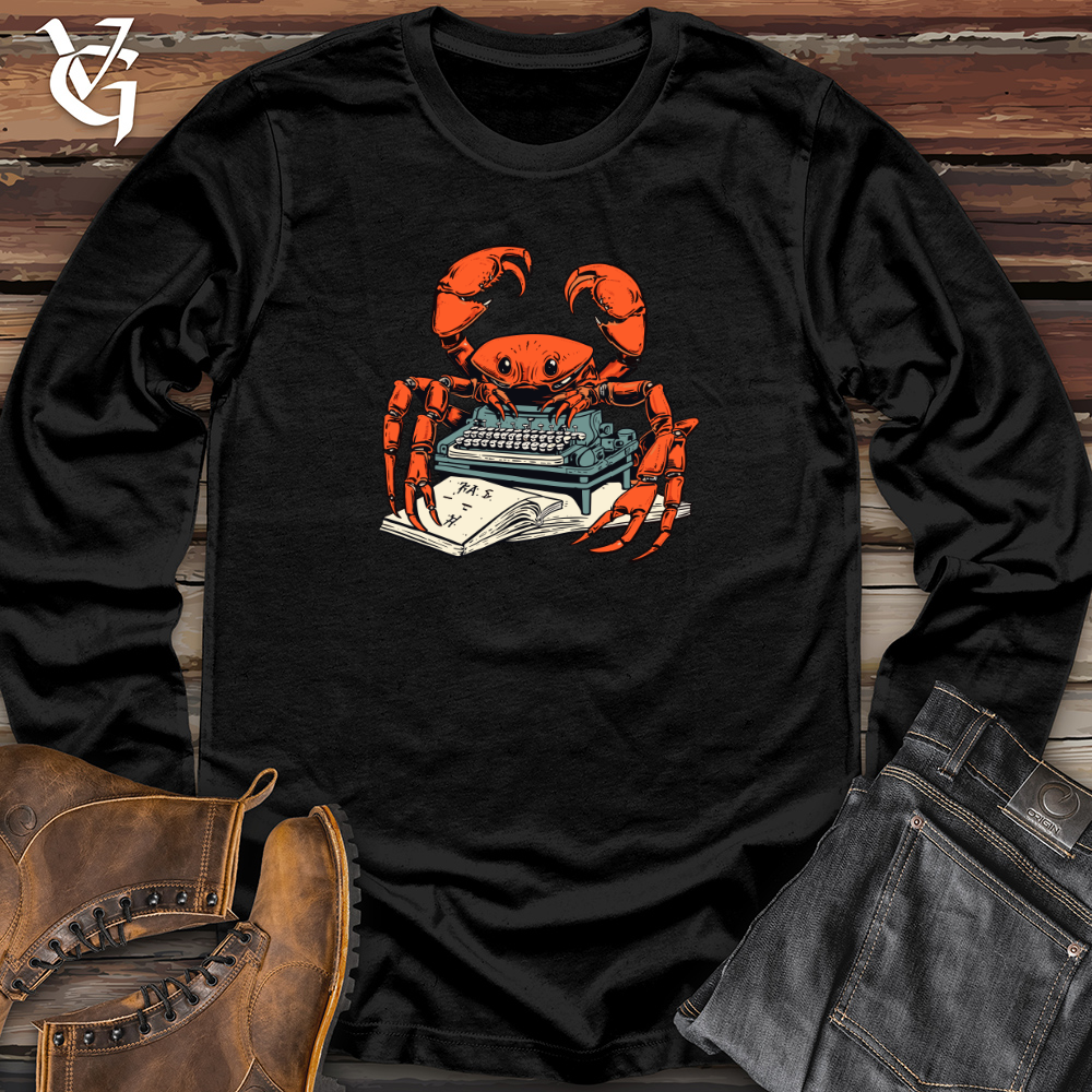 Crabby Punster Typewriter Long Sleeve