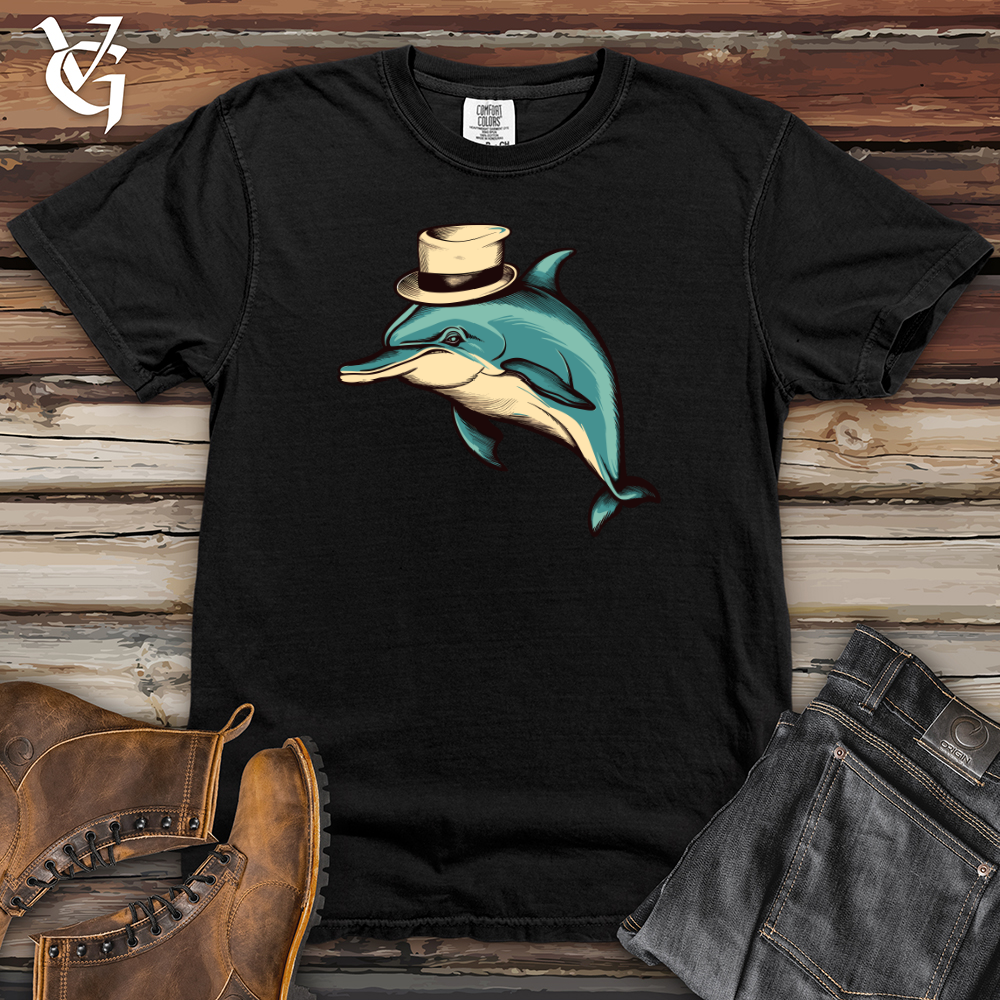 Vintage Bow Tie Dolphin Heavy Cotton Comfort Colors Tee