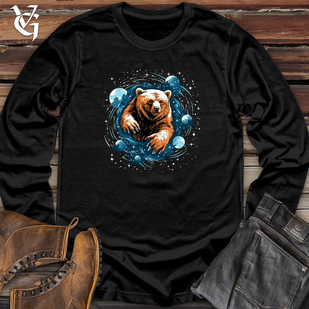 Retro Cosmic Flight Bear Long Sleeve