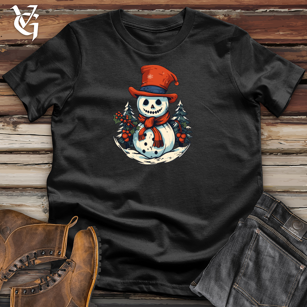 Retro Snowman Surprise Cotton Tee