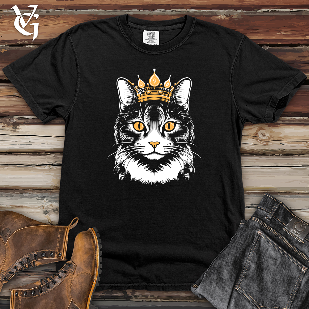 Vintage Crowned Cat Heavy Cotton Comfort Colors Tee