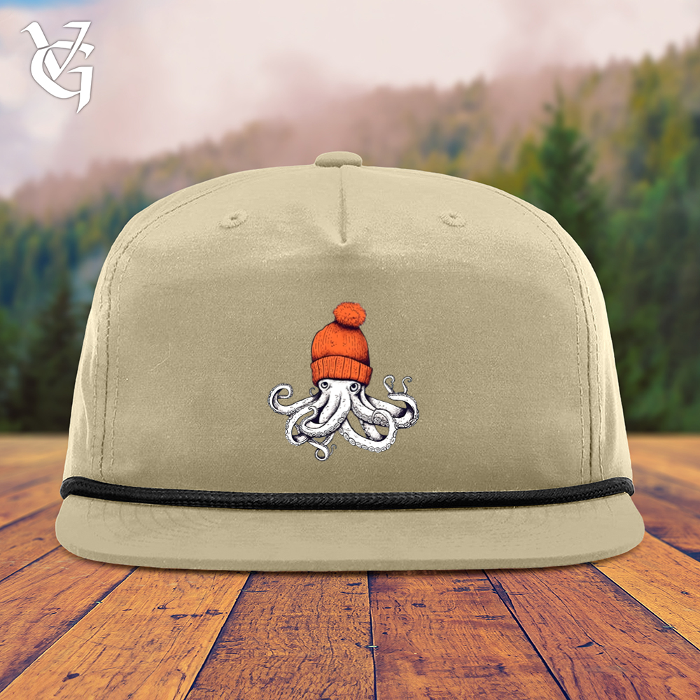 Octopus Orange Beanie Snapback Cap