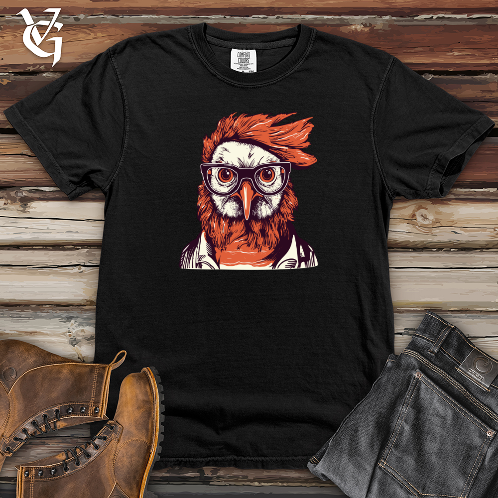 Red Hair Hipster Chicken Heavy Cotton Comfort Colors Tee