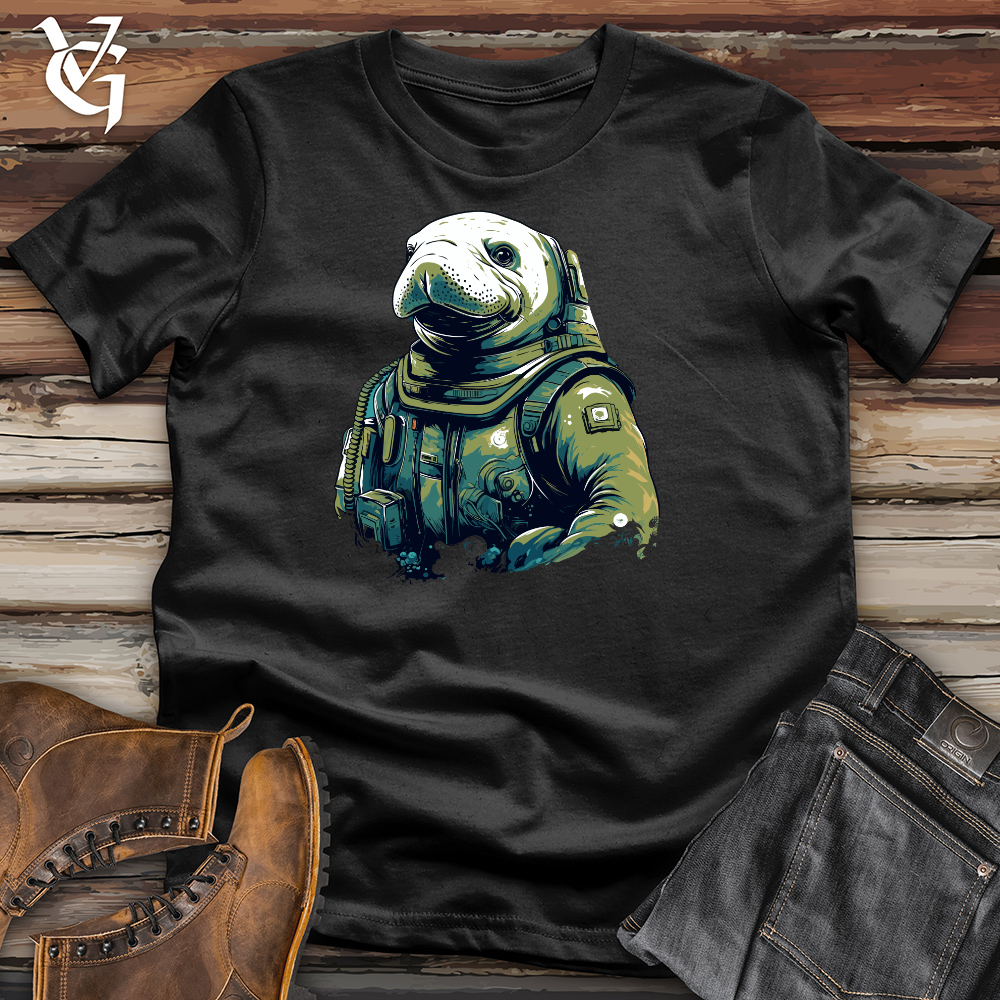 Manatee Astronaut Adventure Cotton Tee