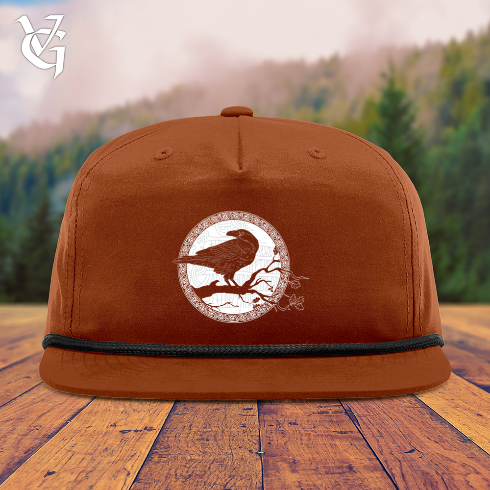 White Winter Raven Snapback Cap