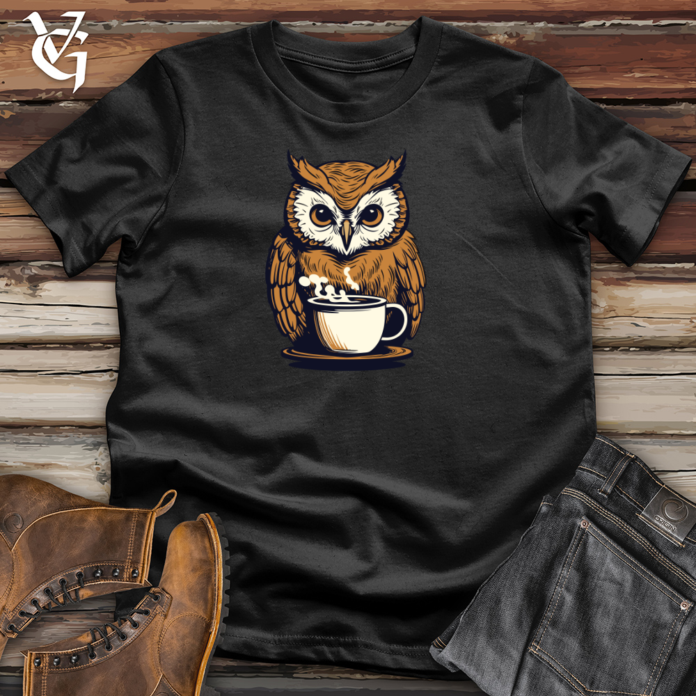 Vintage Cocoa Owl Cotton Tee