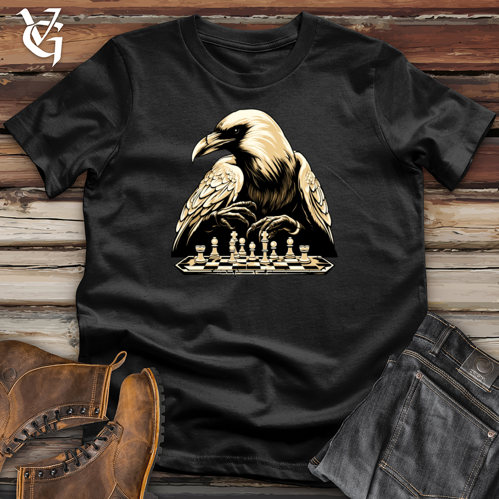 Strategizing Raven Chess Player Softstyle Tee