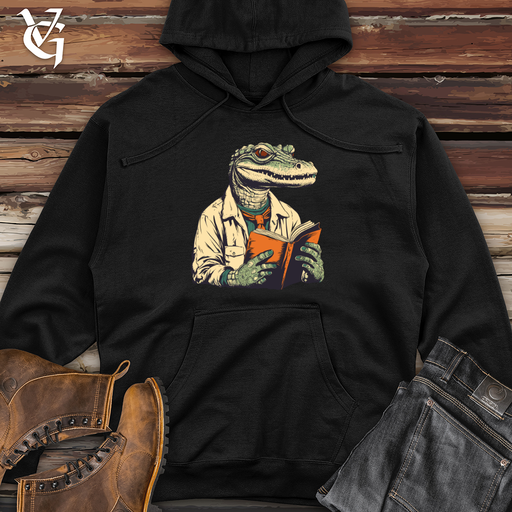 Reptilian Adventure Reader Midweight Hooded Sweatshirt