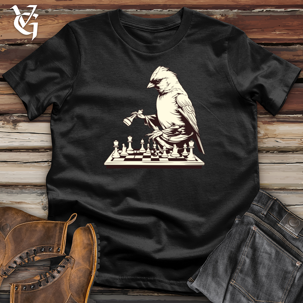 Finch Feathered Chess Softstyle Tee