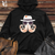 Retro Fedora Octopus 2 Midweight Hooded Sweatshirt