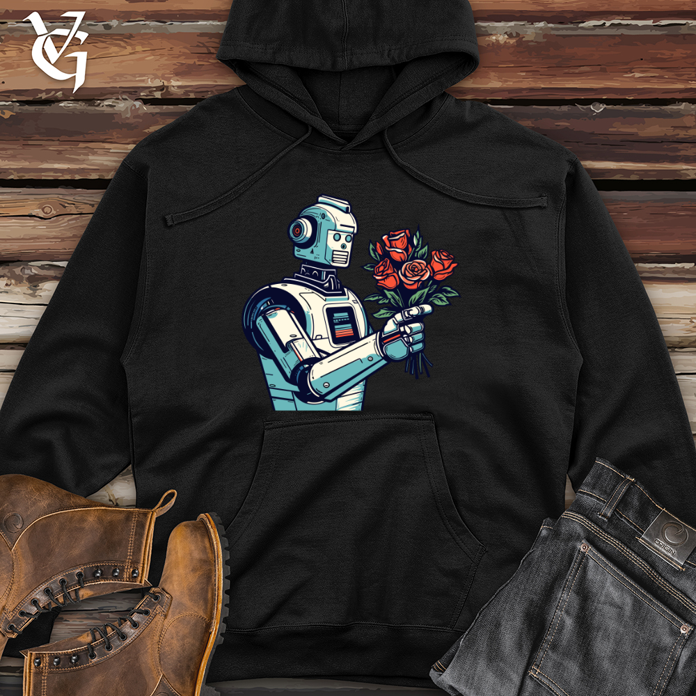 Robo Blooms Midweight Hooded Sweatshirt